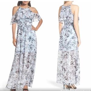 Vince Camuto Floral Chiffon Halter Maxi Dress 4